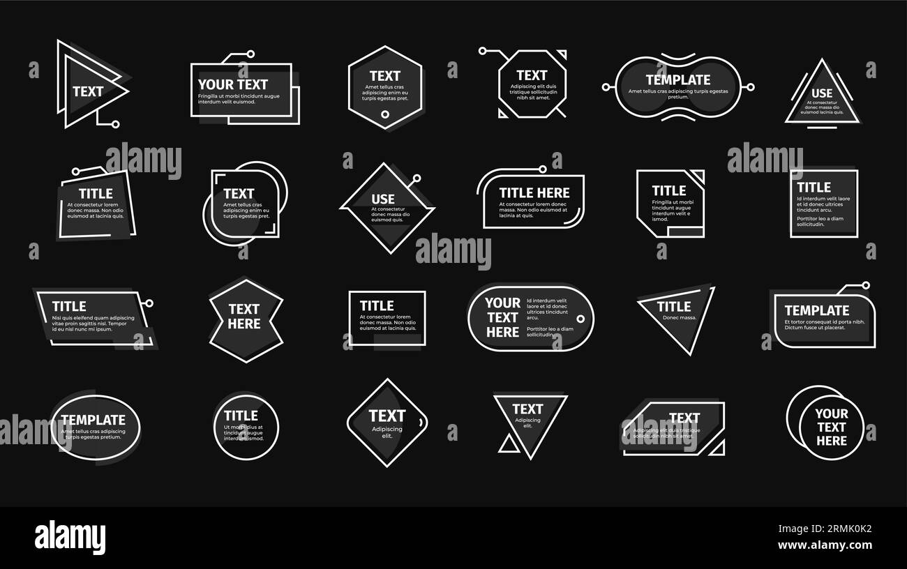 Callouts titles. Modern banner design with text and icons. Bar and