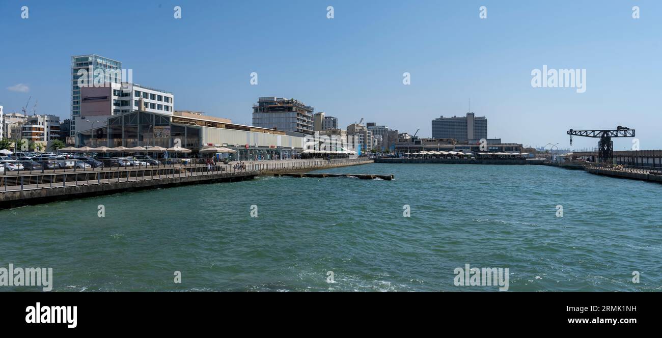 Israel, Tel Aviv the renovated old port now an entertainment centre. Stock Photo