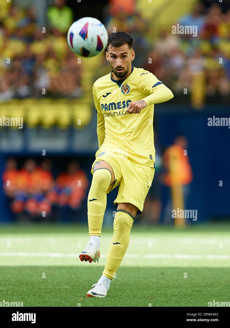 Goal Celebration Alex Baena of Villarreal CF, Alexander Sorloth of  Villarreal CF in action during the La Liga EA Sport Regular Season Round 3  on augus Stock Photo - Alamy