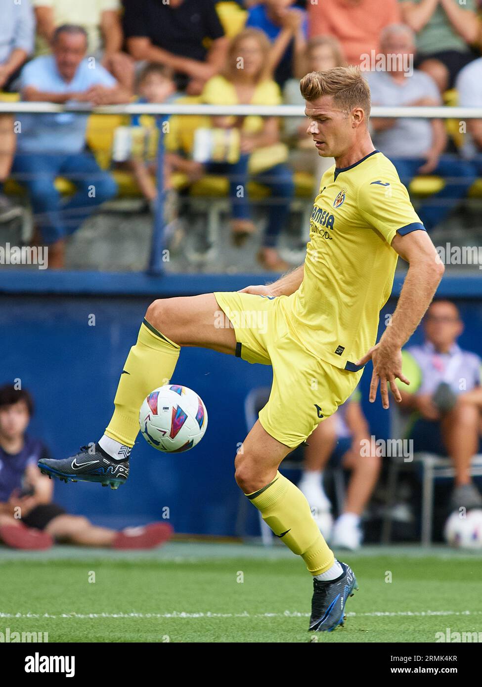 Goal Celebration Alex Baena of Villarreal CF, Alexander Sorloth of  Villarreal CF in action during the La Liga EA Sport Regular Season Round 3  on augus Stock Photo - Alamy