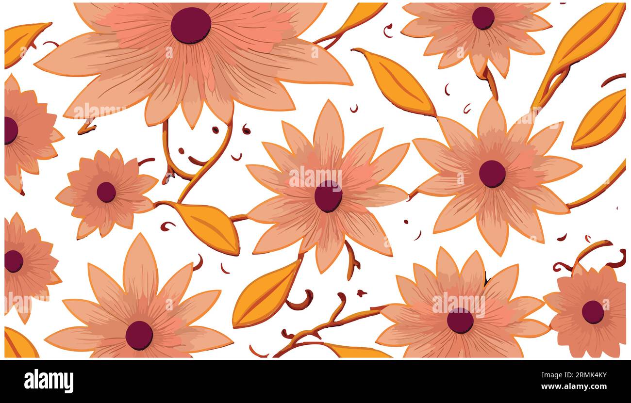 floral frame background vector art Stock Vector Image & Art - Alamy