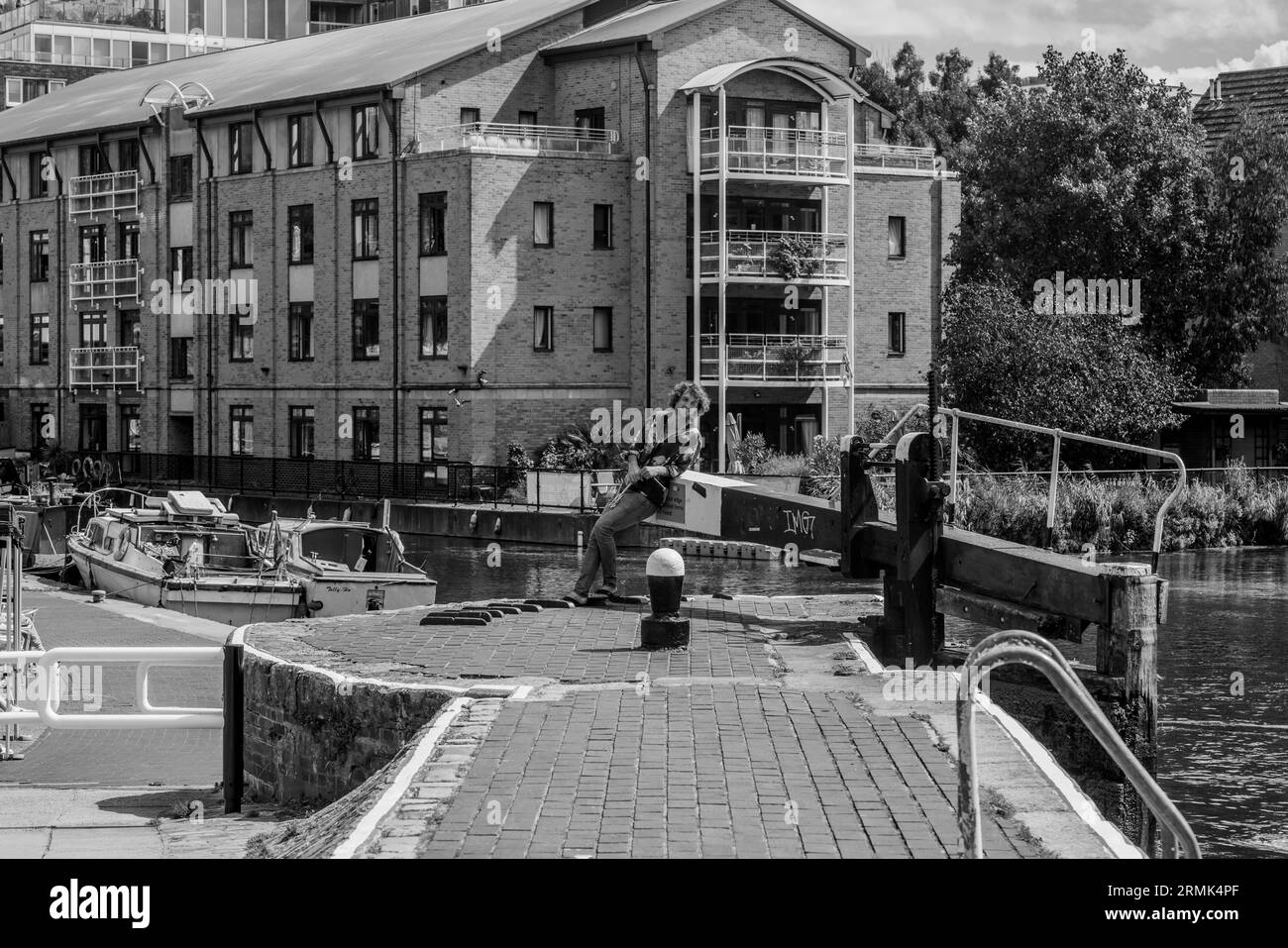 London City Road Lock Regent's Canal Stock Photo - Alamy