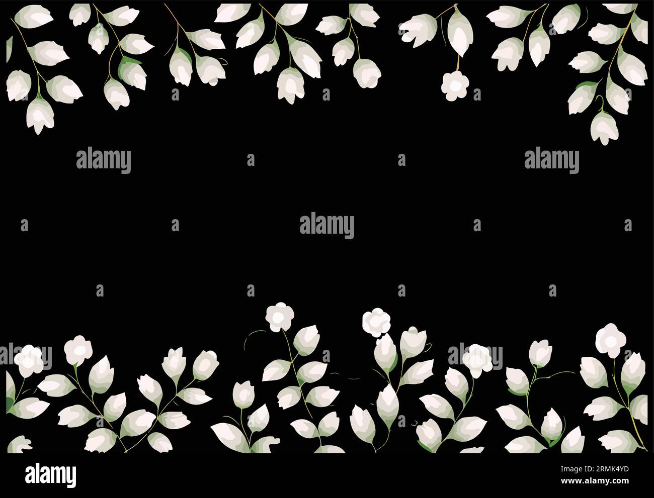 floral frame background vector art Stock Vector
