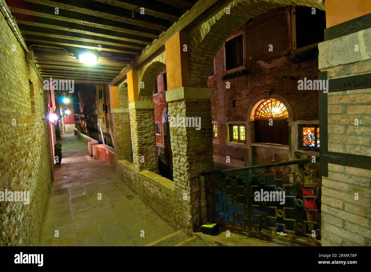 Unusual pittoresque view of Venice Italy most touristic place in the world Stock Photo