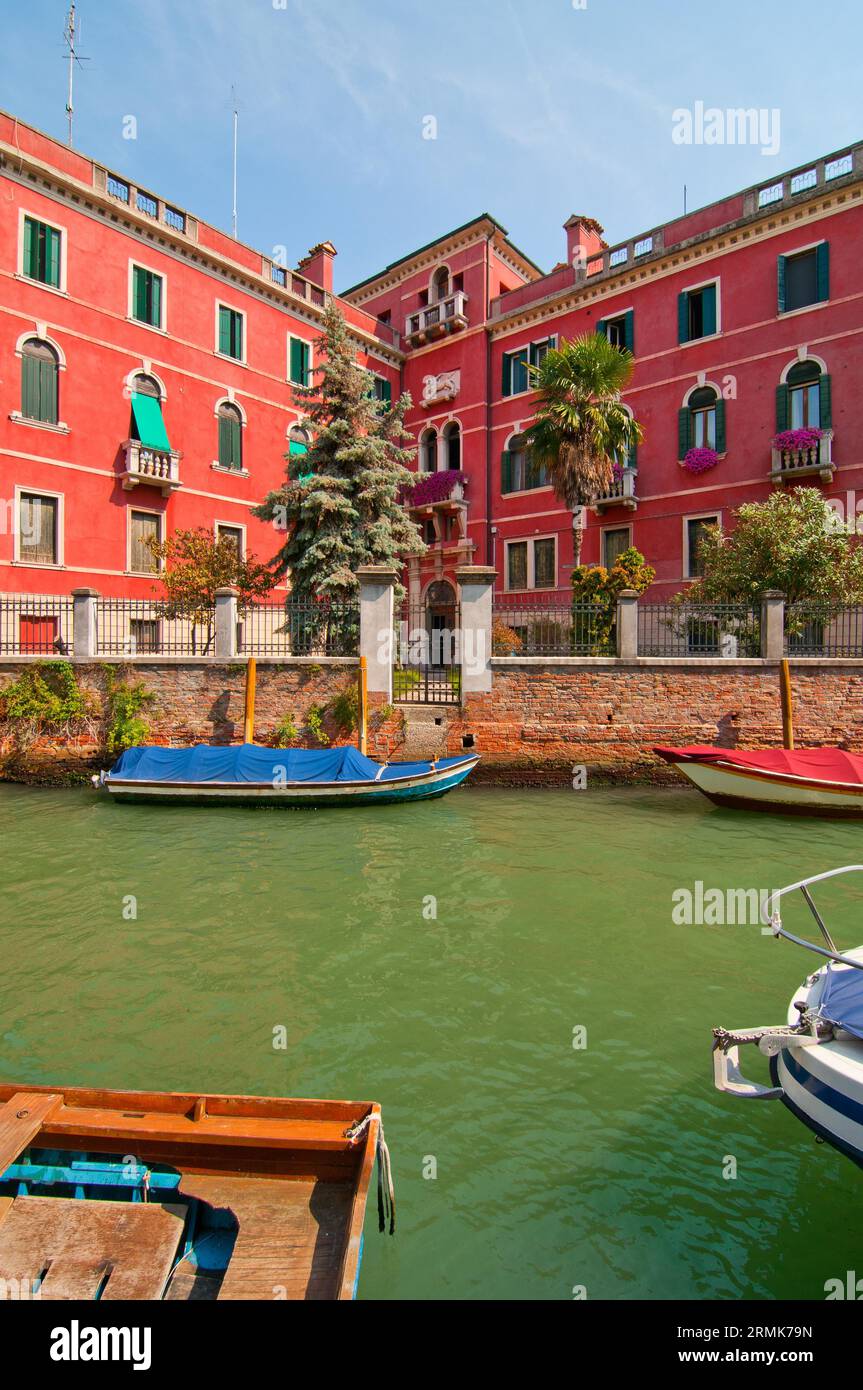 Unusual pittoresque view of Venice Italy most touristic place in the world Stock Photo