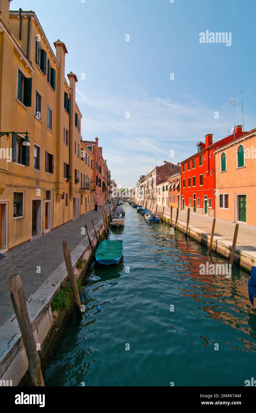 Unusual pittoresque view of Venice Italy most touristic place in the world Stock Photo