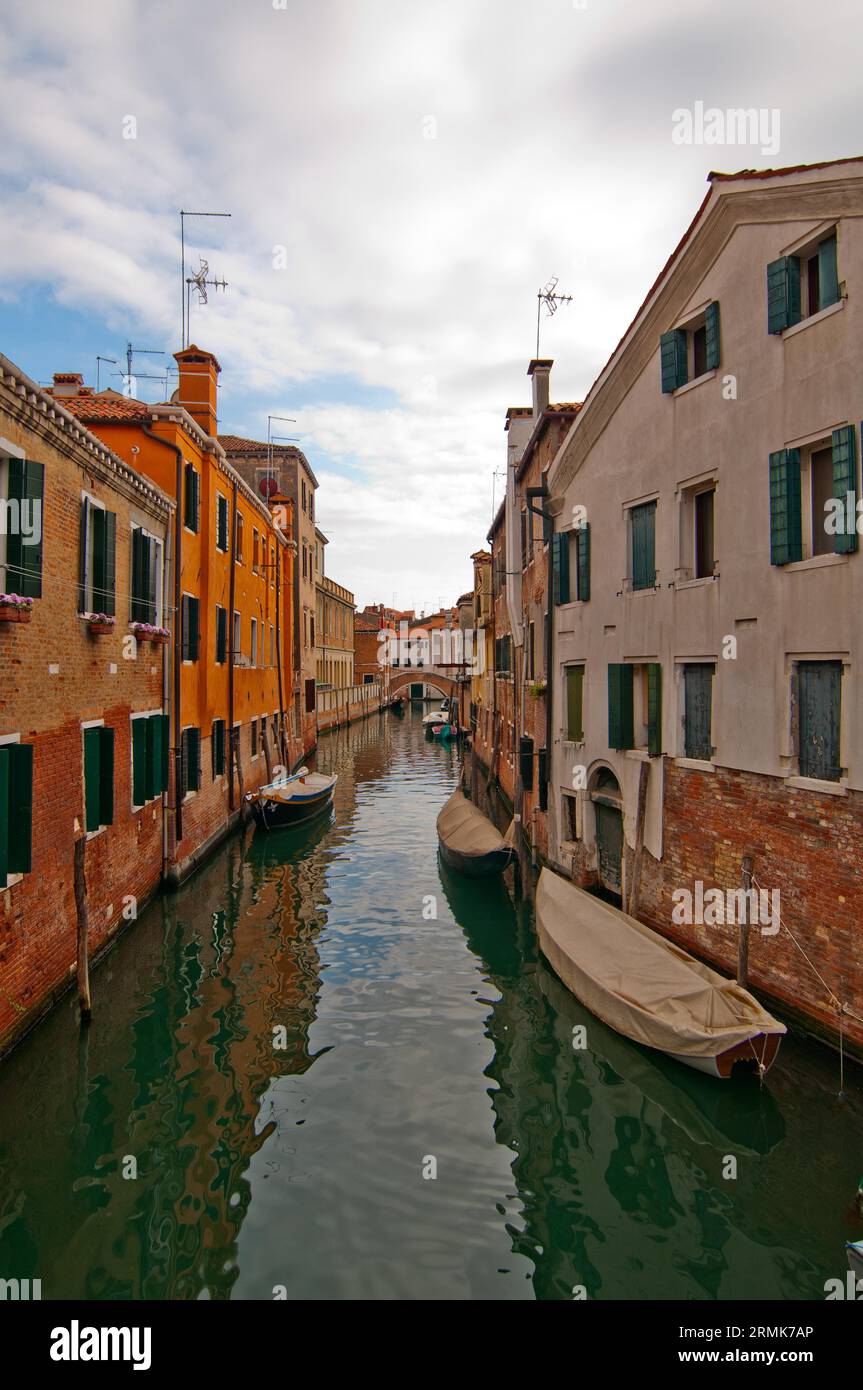 Unusual pittoresque view of Venice Italy most touristic place in the world Stock Photo