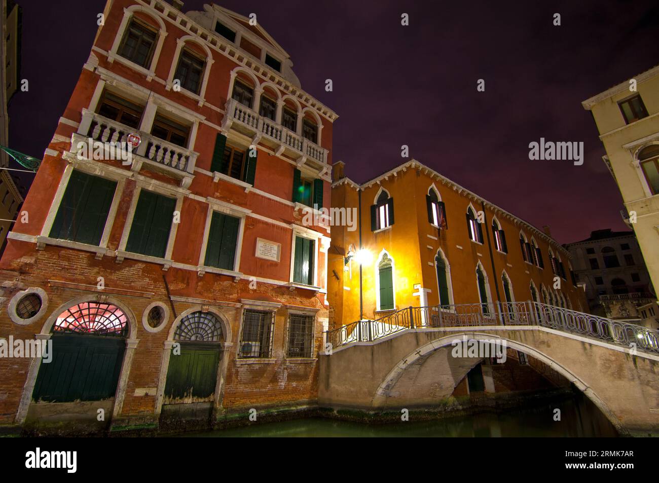 Unusual pittoresque view of Venice Italy most touristic place in the world Stock Photo