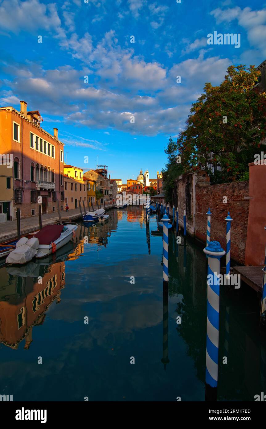 Unusual pittoresque view of Venice Italy most touristic place in the world Stock Photo