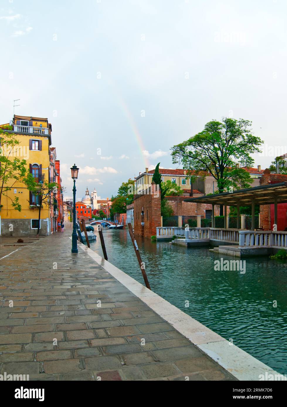 Unusual pittoresque view of Venice Italy most touristic place in the world Stock Photo