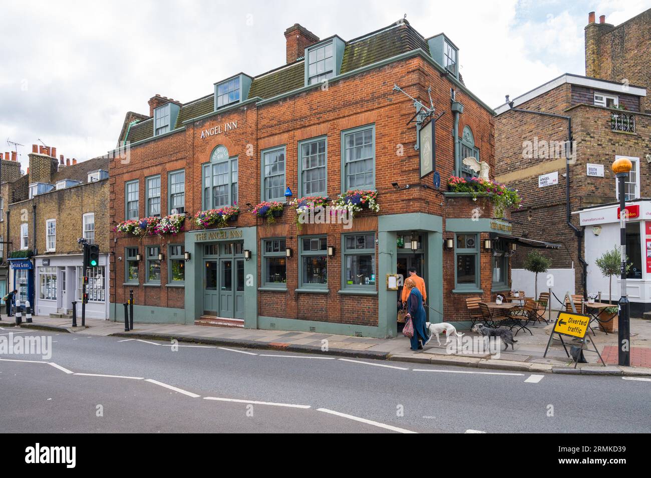 The Angel Inn pub and restaurant on Highgate High Street, Highgate
