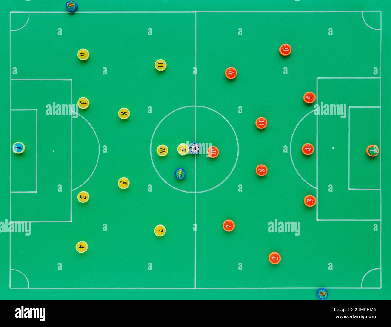 Football background with tactics concept Stock Photo Alamy