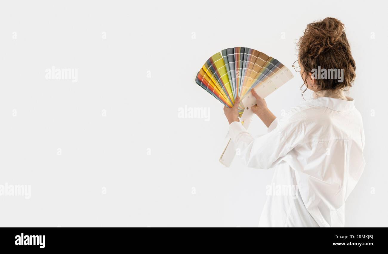 Medium shot woman with copy space Stock Photo - Alamy