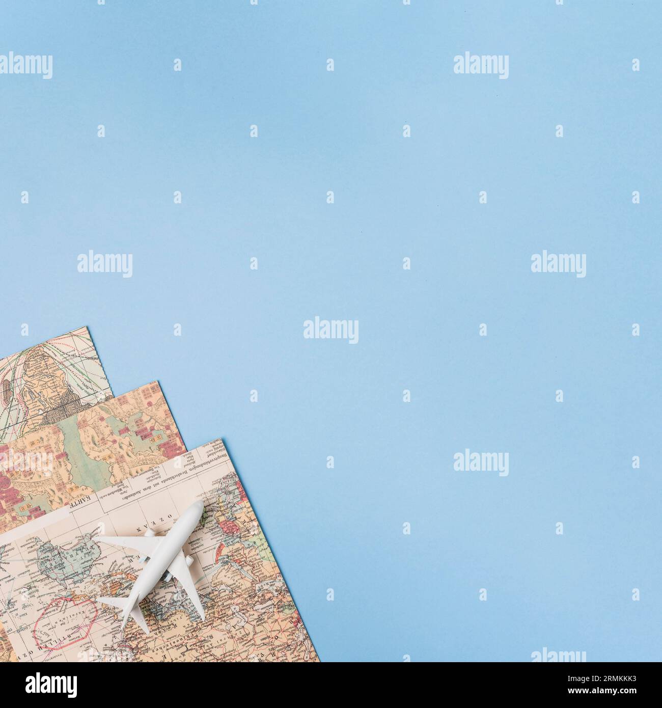 Travel concept with plane maps - Travel Concept With Plane Maps 2RMKKK3 