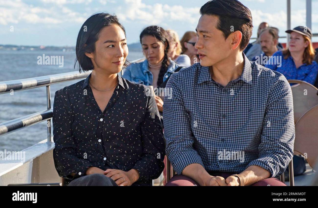PAST LIVES 2023 A24 film with Greta Lee and Teo Yoo Stock Photo