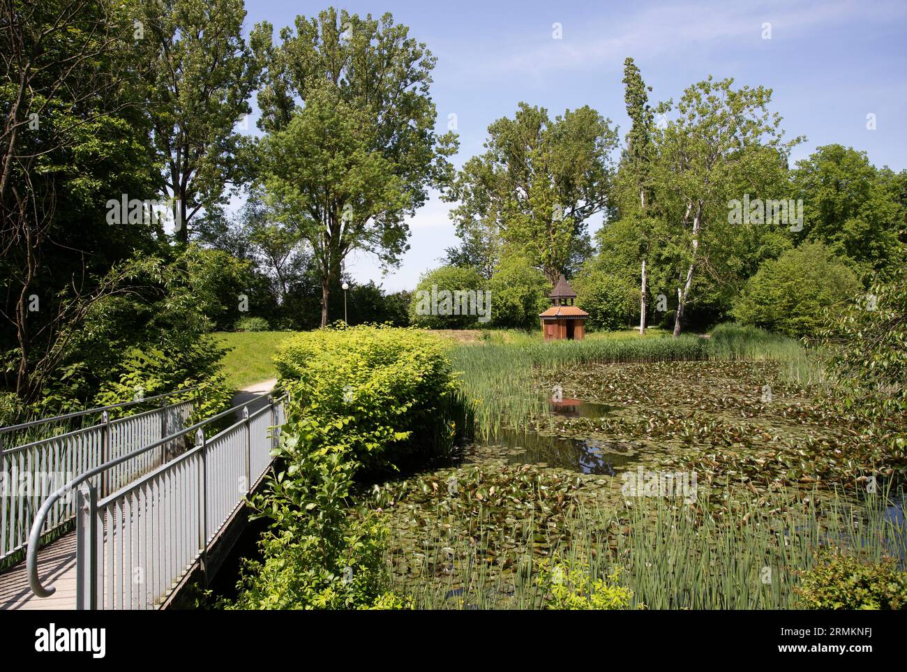 Spa park of Bad Birnbach, Lower Bavarian spa triangle, Rottal Inn district, Lower Bavaria, Germany Stock Photo