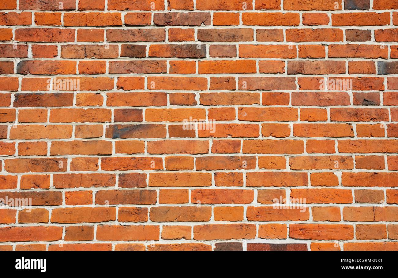 Brick wall, brick wall, Bad Griesbach im Rottal, Lower Bavarian spa triangle, Rottal Inn district, Lower Bavaria, Germany Stock Photo