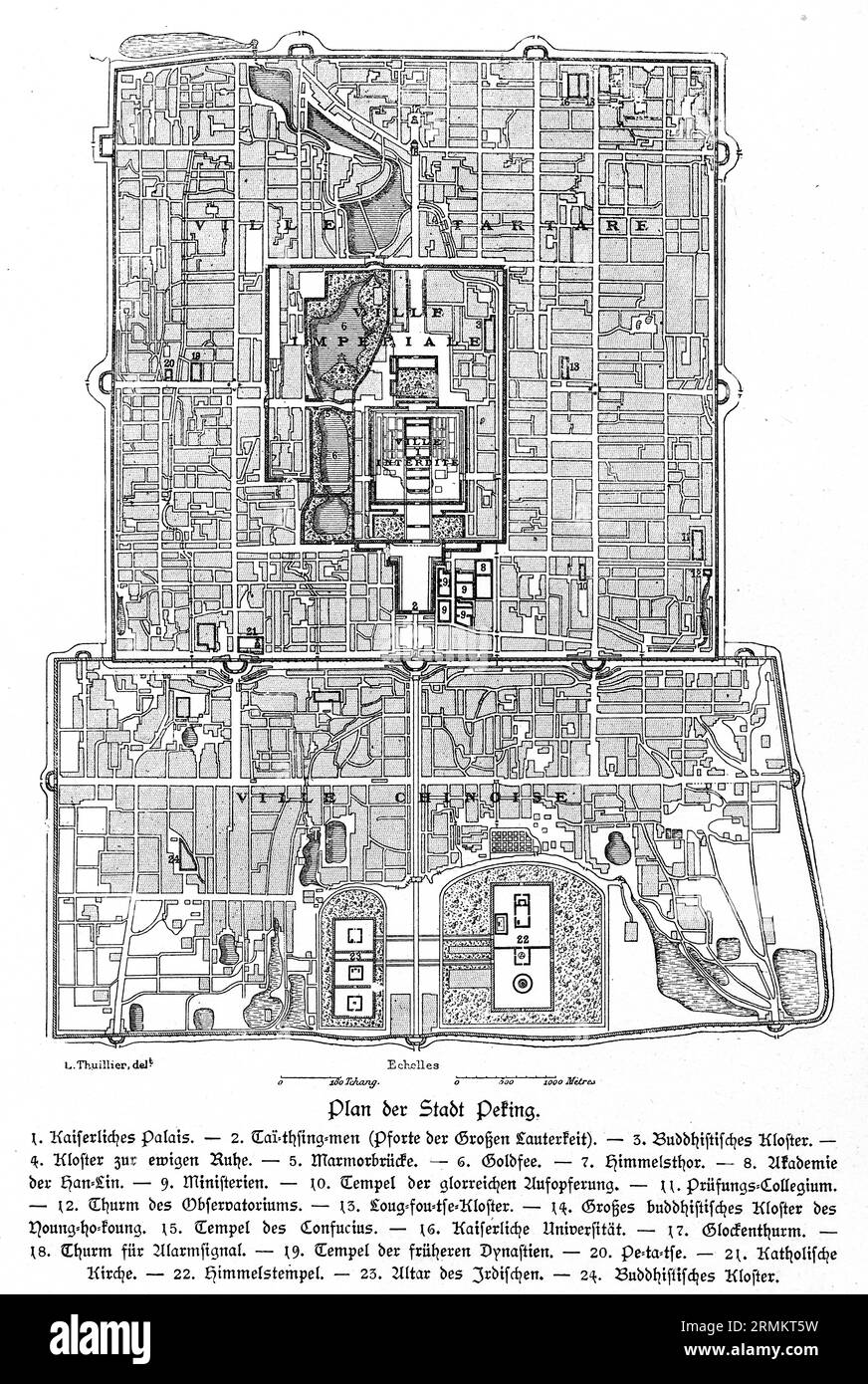 City map, Imperial Palace, Monastery, Gate of Heaven, Temple of Heaven