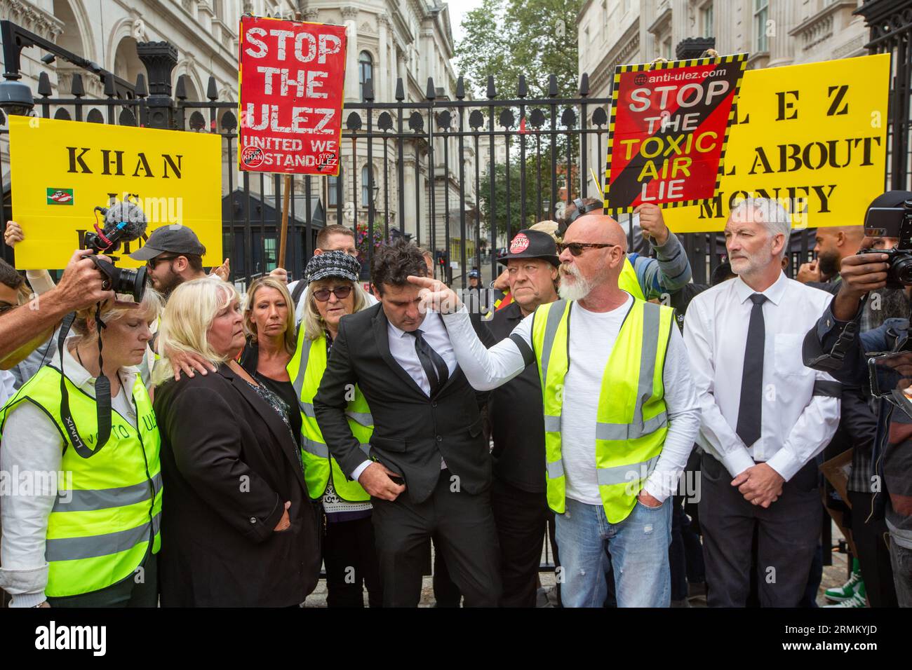 London, United Kingdom. August 29 2023. Activists stage a protest
