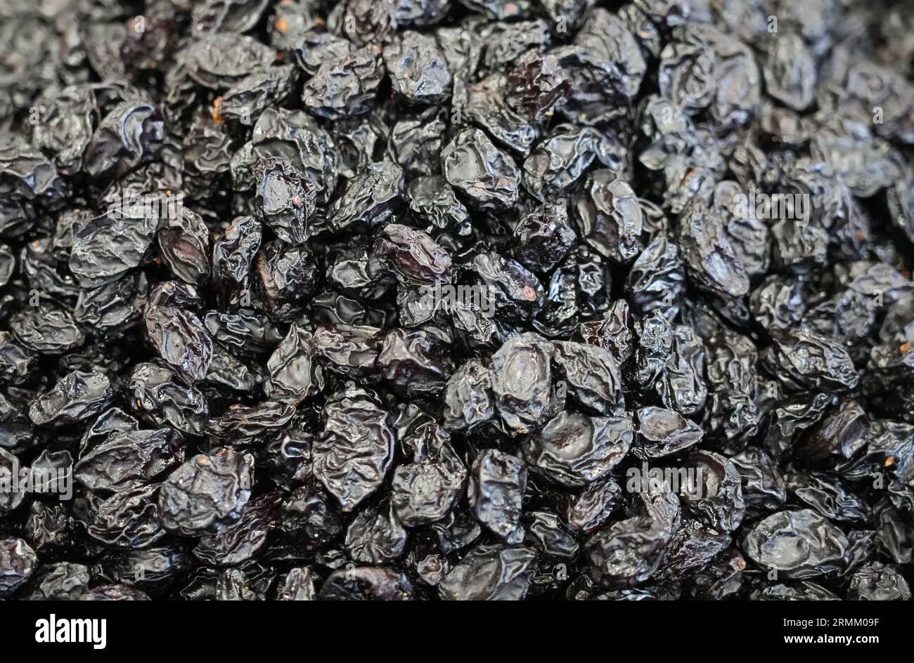 Dried plums close-up. Dried fruit. Stock Photo