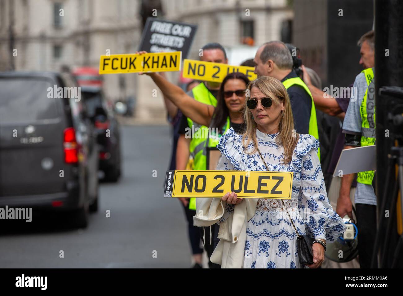 London, England, UK. 29th Aug, 2023. Activists protest Ultra Low