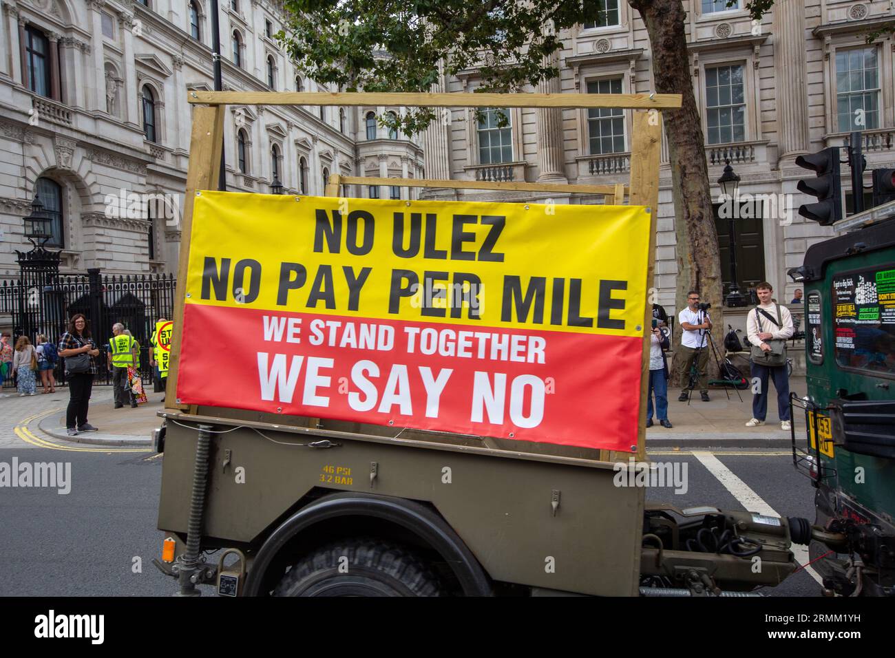London, England, UK. 29th Aug, 2023. Activists protest Ultra Low