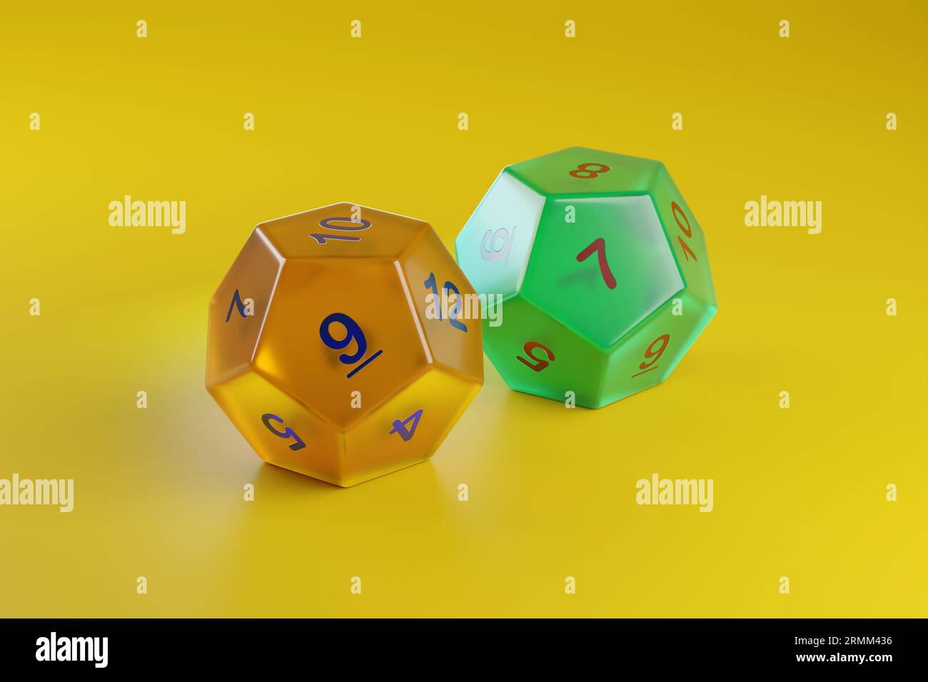 3 d4 dice isolated on white Stock Photo - Alamy