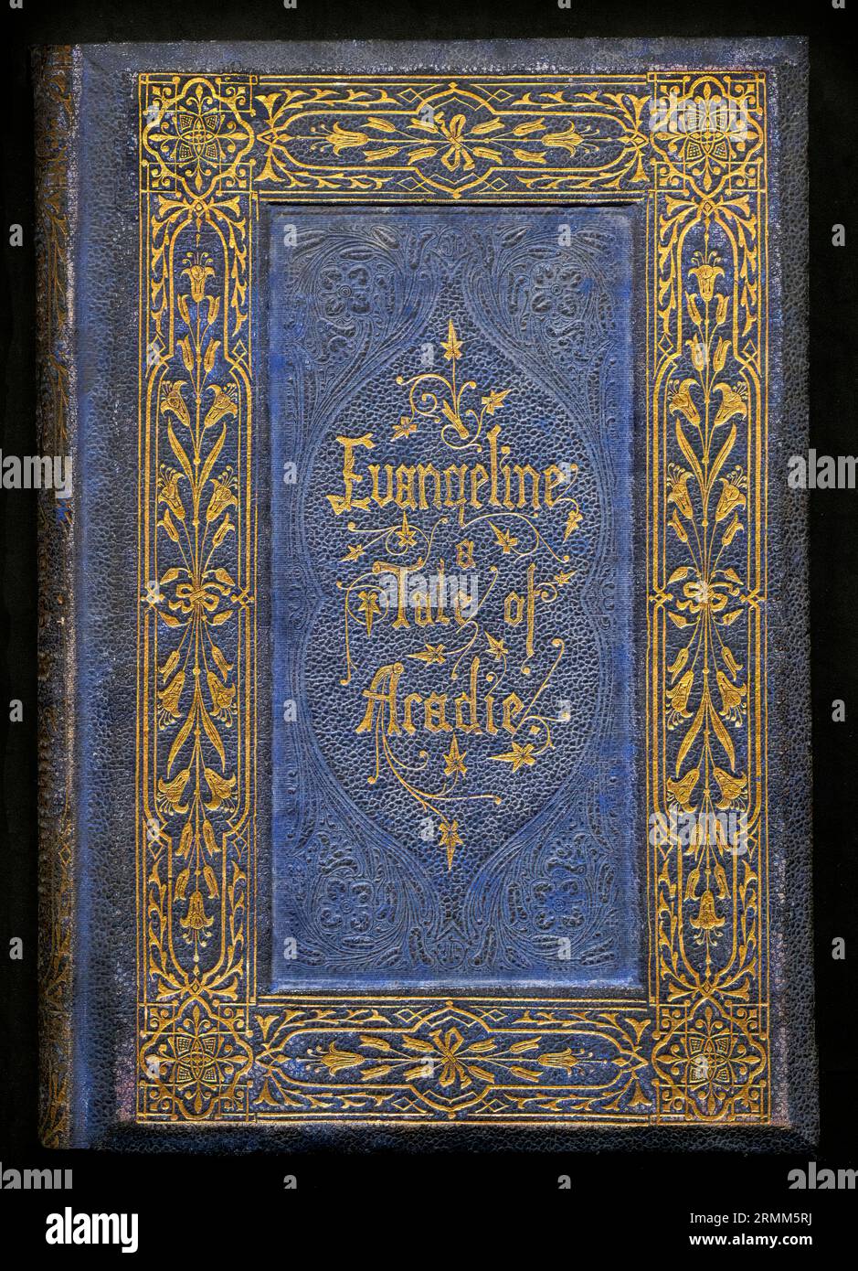 Title of the epic poem „Evangeline, A Tale of Acadie“ by Henry Wadsworth Longfellow, 1807 – 1882, American poet Stock Photo