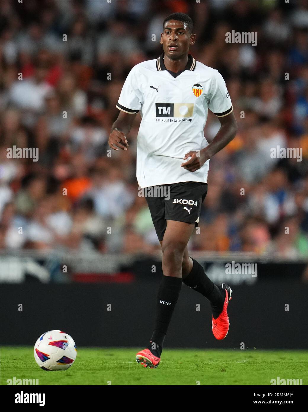 Valencia, Spain. 27th Aug, 2023. Cristhian Mosquera of Valencia FC