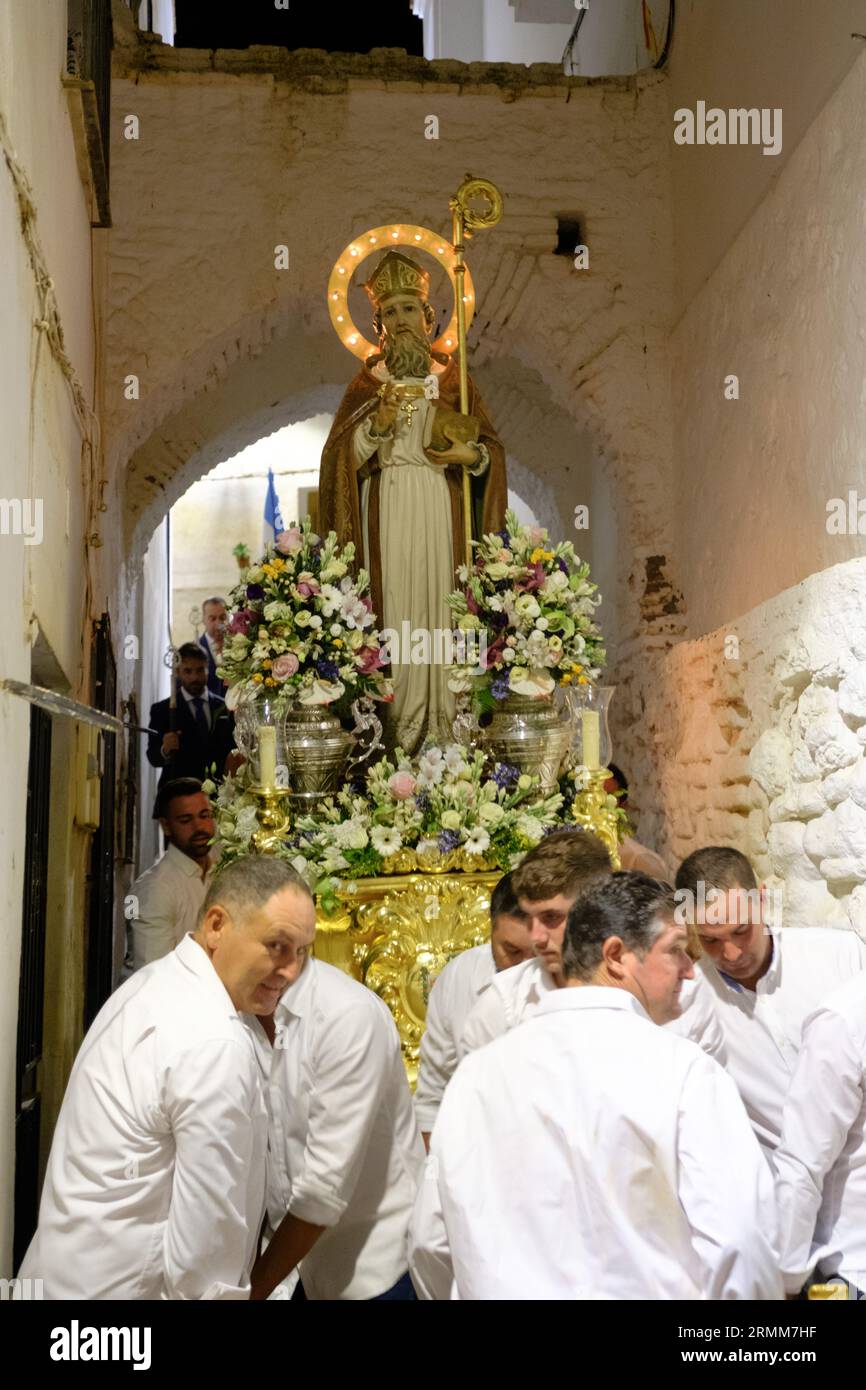 Comares Feria 2023, Procession of the patron San Hilario Stock Photo Alamy