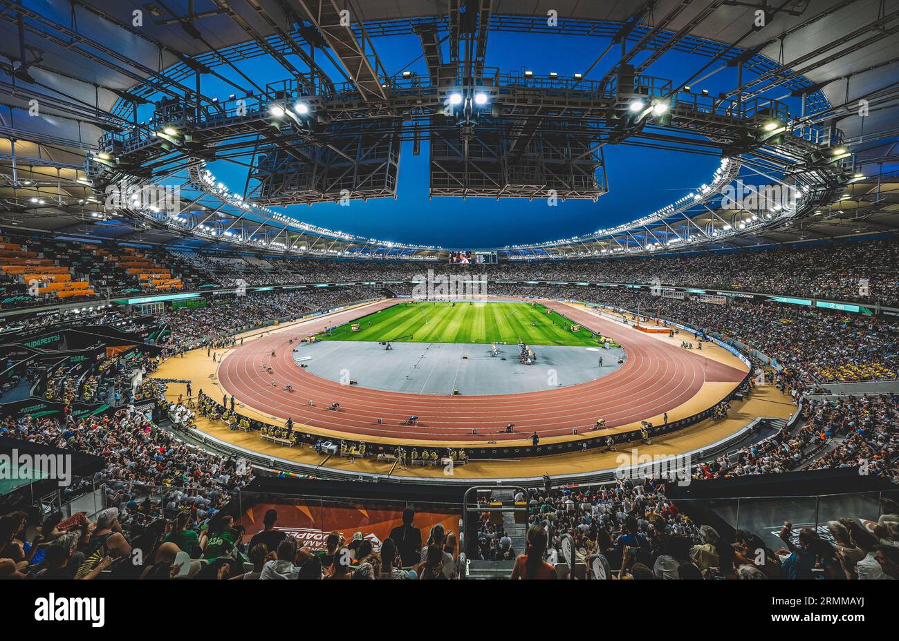 Image of the National Athletics Center in Budapest where the 2023 World