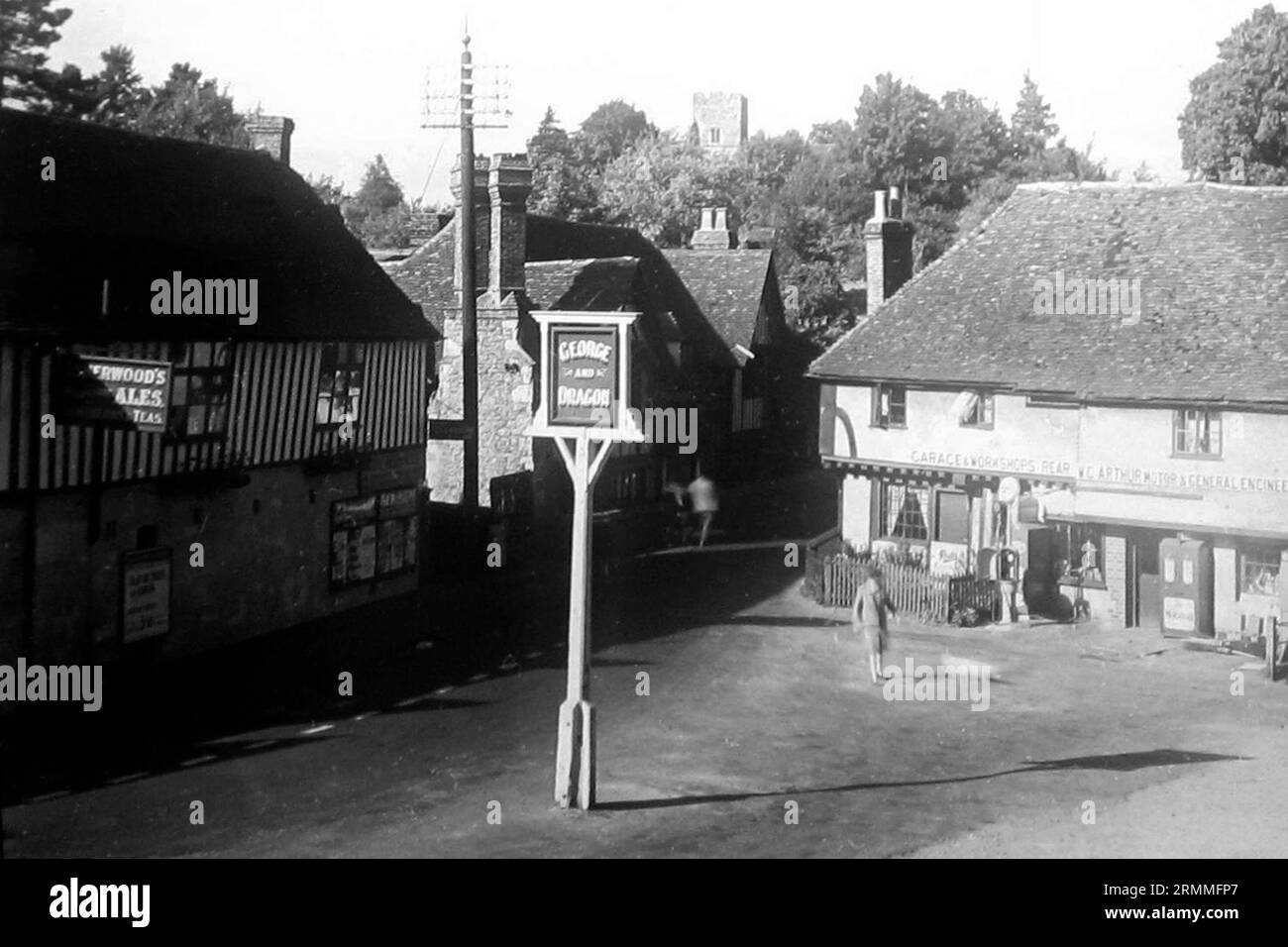 George and Dragon, Ightham, Kent, 1930s Stock Photo