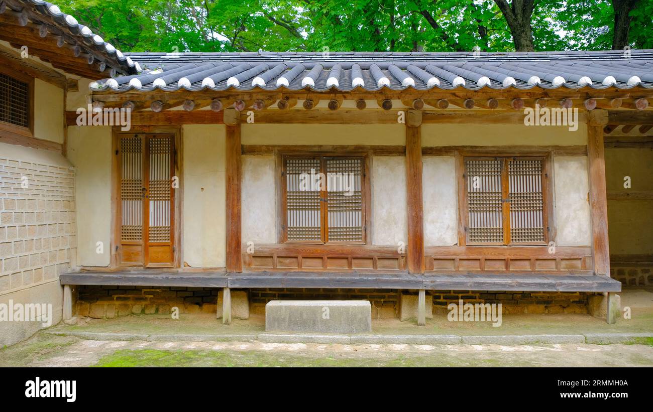 Secret Garden at Changdeokgung Palace in Seoul, South Korea Stock Photo