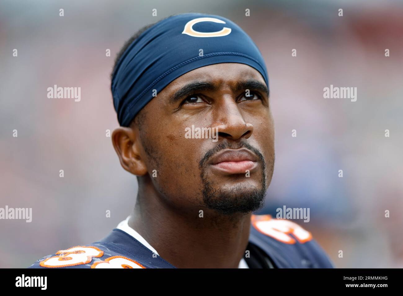 Chicago Bears safety A.J. Thomas (21) runs after the ball during an NFL  preseason football game against the Cleveland Browns, Saturday Aug. 27, 2022,  in Cleveland. (AP Photo/Kirk Irwin Stock Photo - Alamy