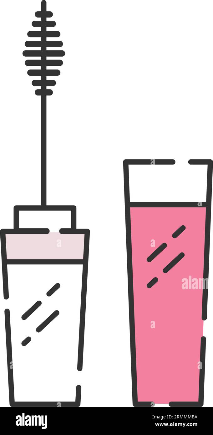 Isolated Mascara colored fashion icon Vector Stock Vector
