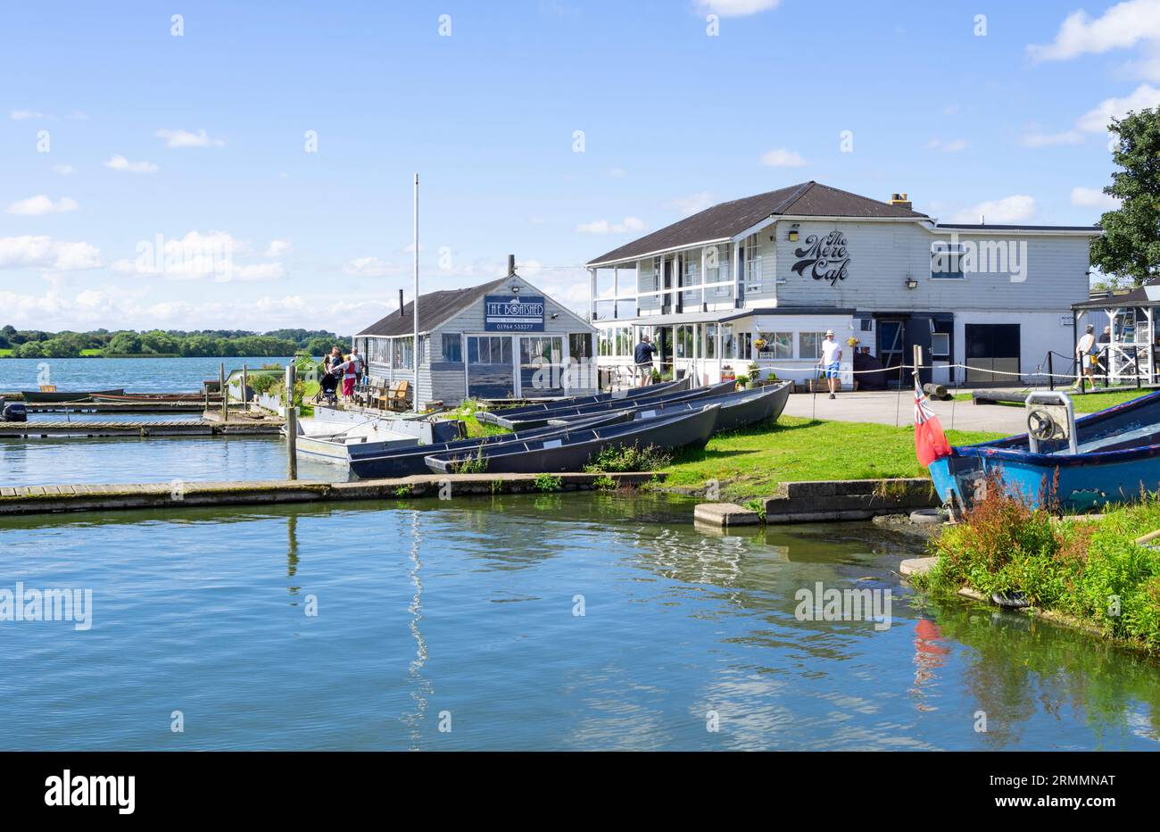 Hornsea Mere Café and Boats for hire Hornsea East Riding of Yorkshire England UK GB Europe Stock Photo