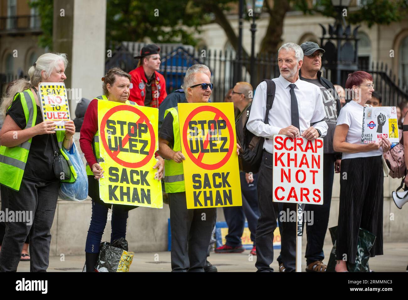 London, United Kingdom. August 29 2023. Activists stage a protest