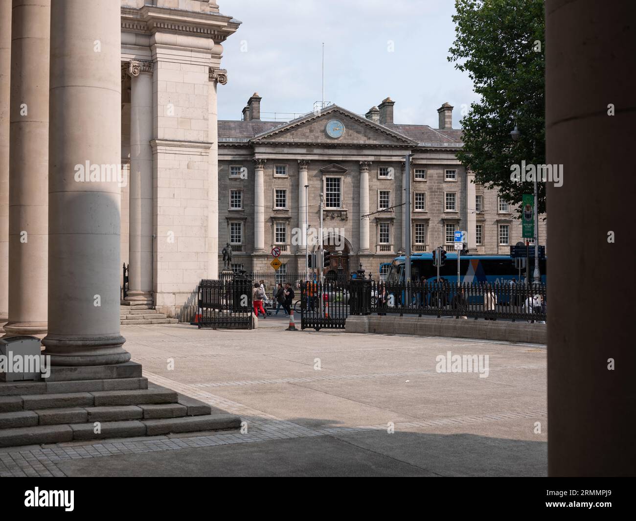 The Bank of Ireland building on College Green in Dublin city, Ireland. Stock Photo