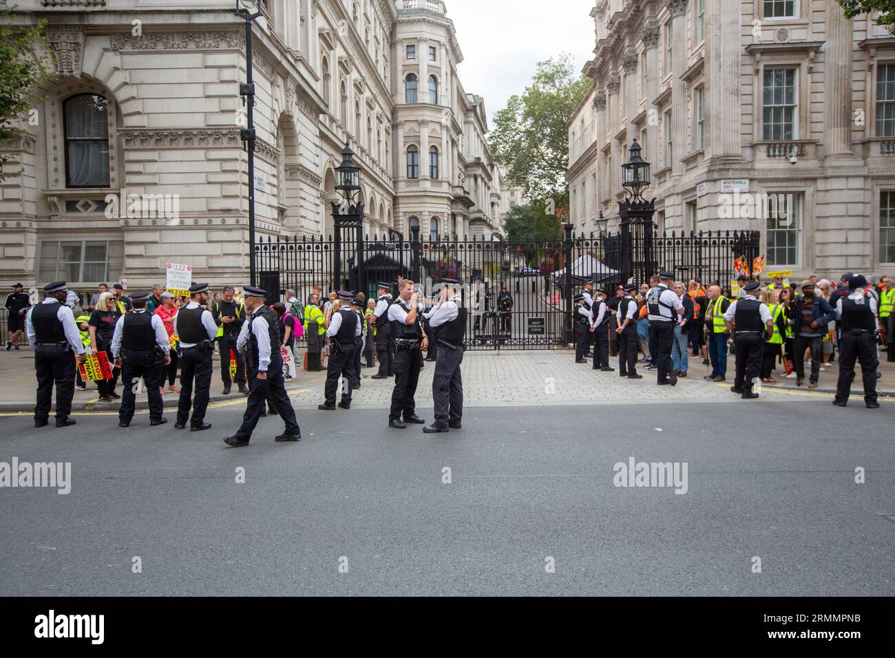 London, England, UK. 29th Aug, 2023. Activists protest Ultra Low