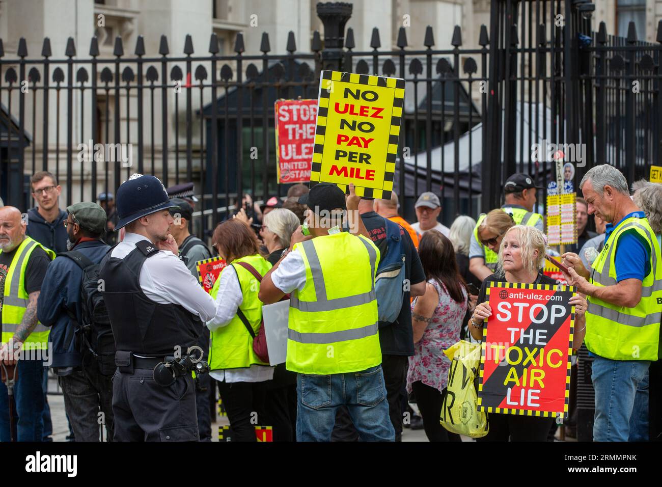 London, England, UK. 29th Aug, 2023. Activists protest Ultra Low