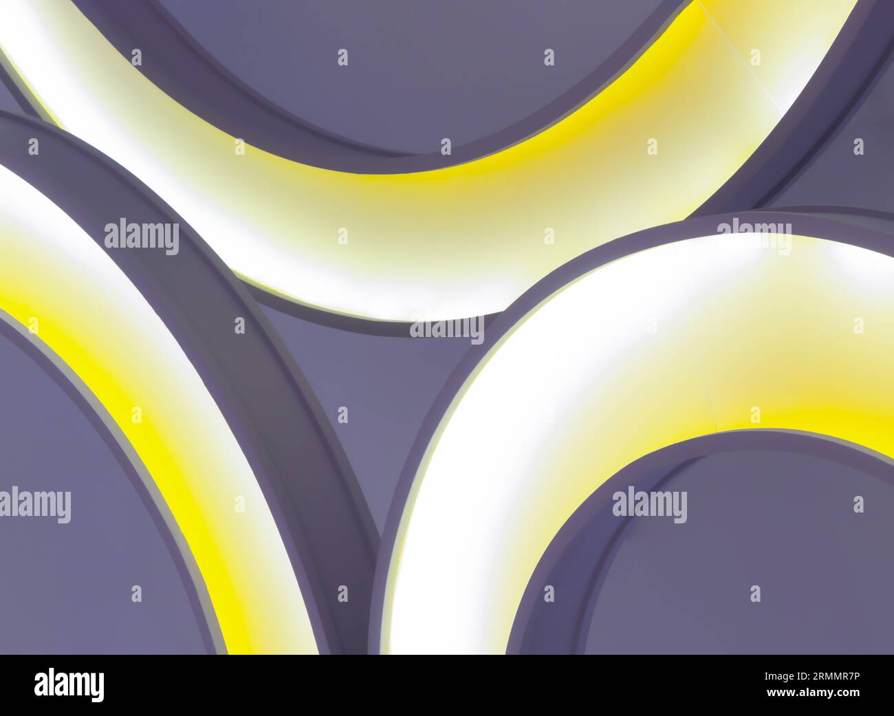 Look up to the round ceiling mounted light fixtures. Yellow circular