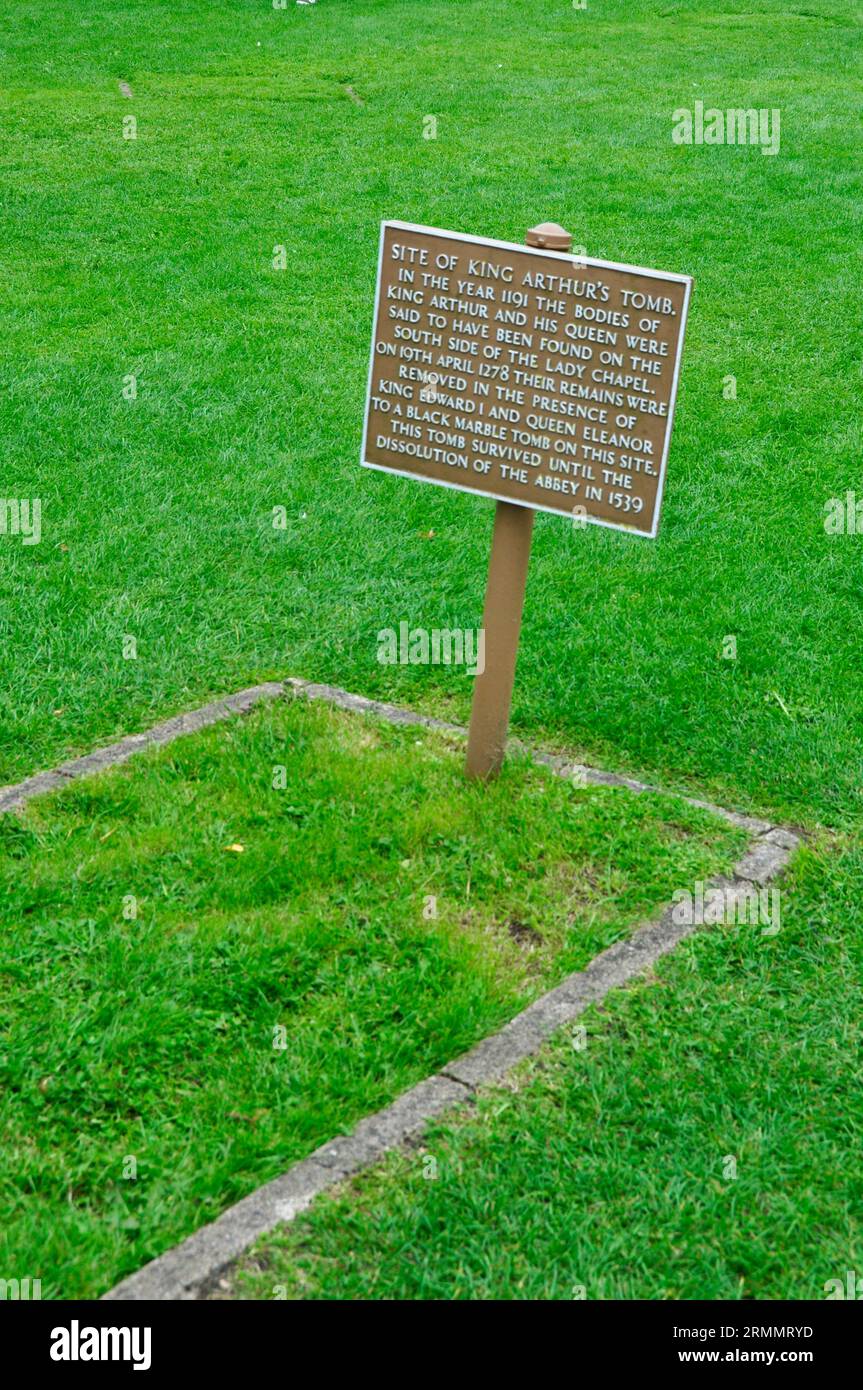 Here Lies King Arthur, The Once and Future King Glastonbury Abbey