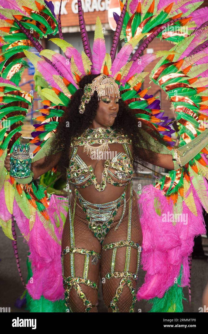 Feathers notting hill carnival outfit hires stock photography and