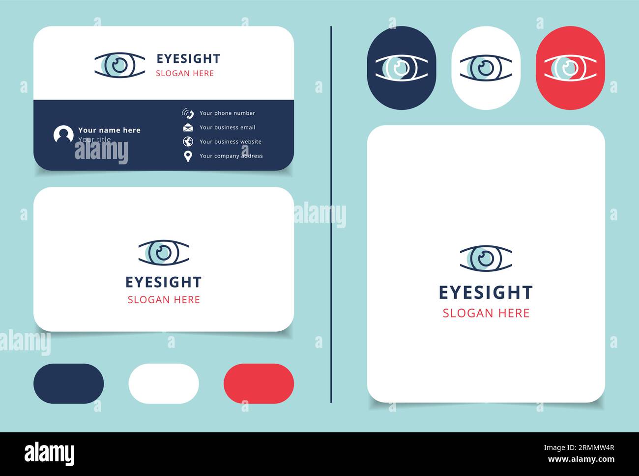 Eyesight logo design with editable slogan. Branding book and business ...