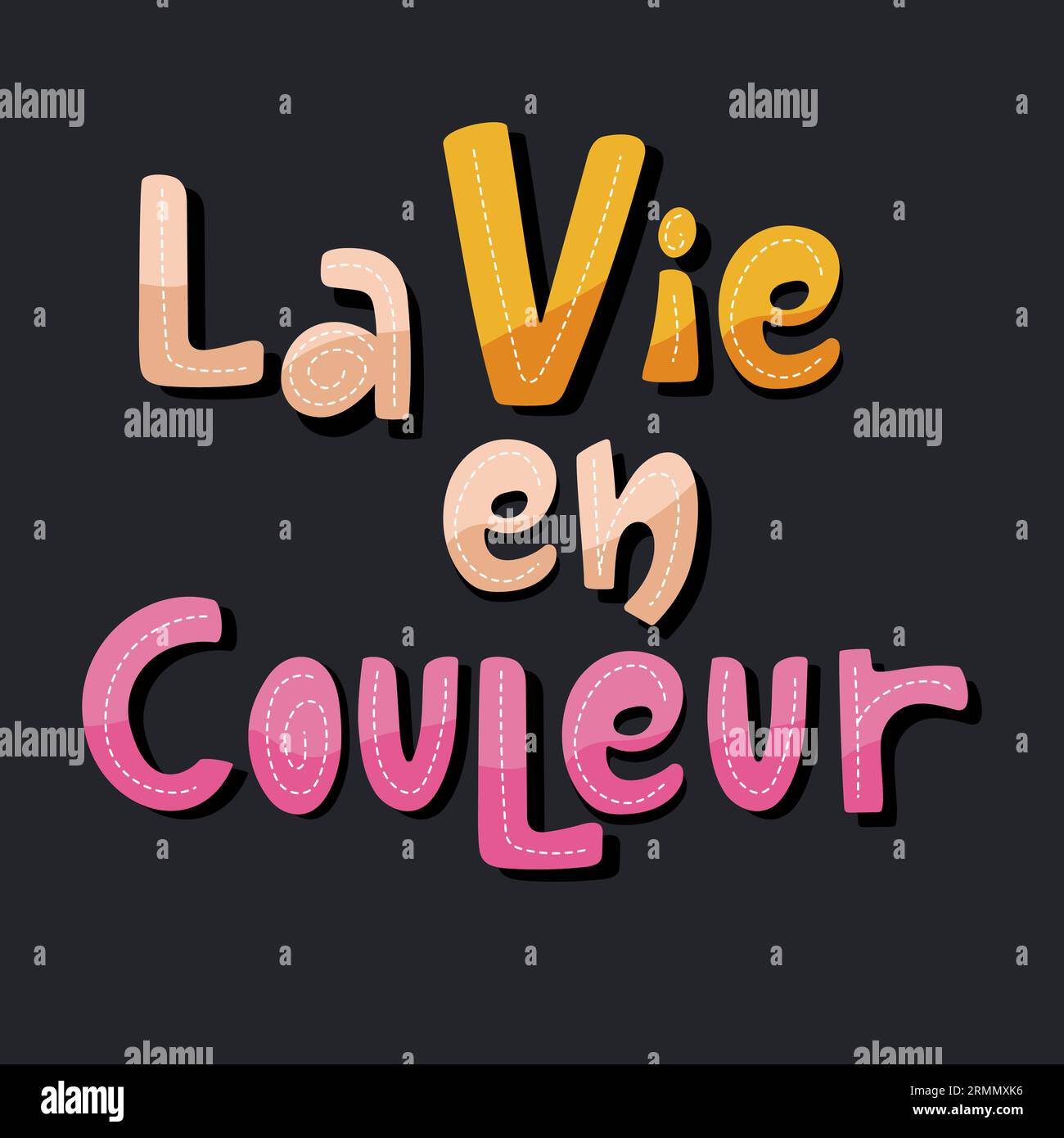 Motto in french Stock Vector Images - Alamy