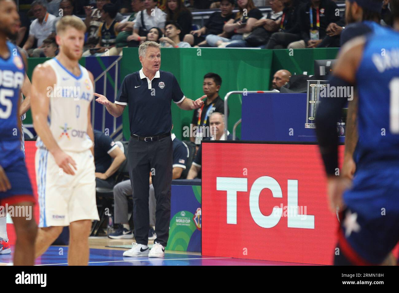 Pasay City, Philippines. 28th Aug, 2023. Steve Kerr, Head Coach of the