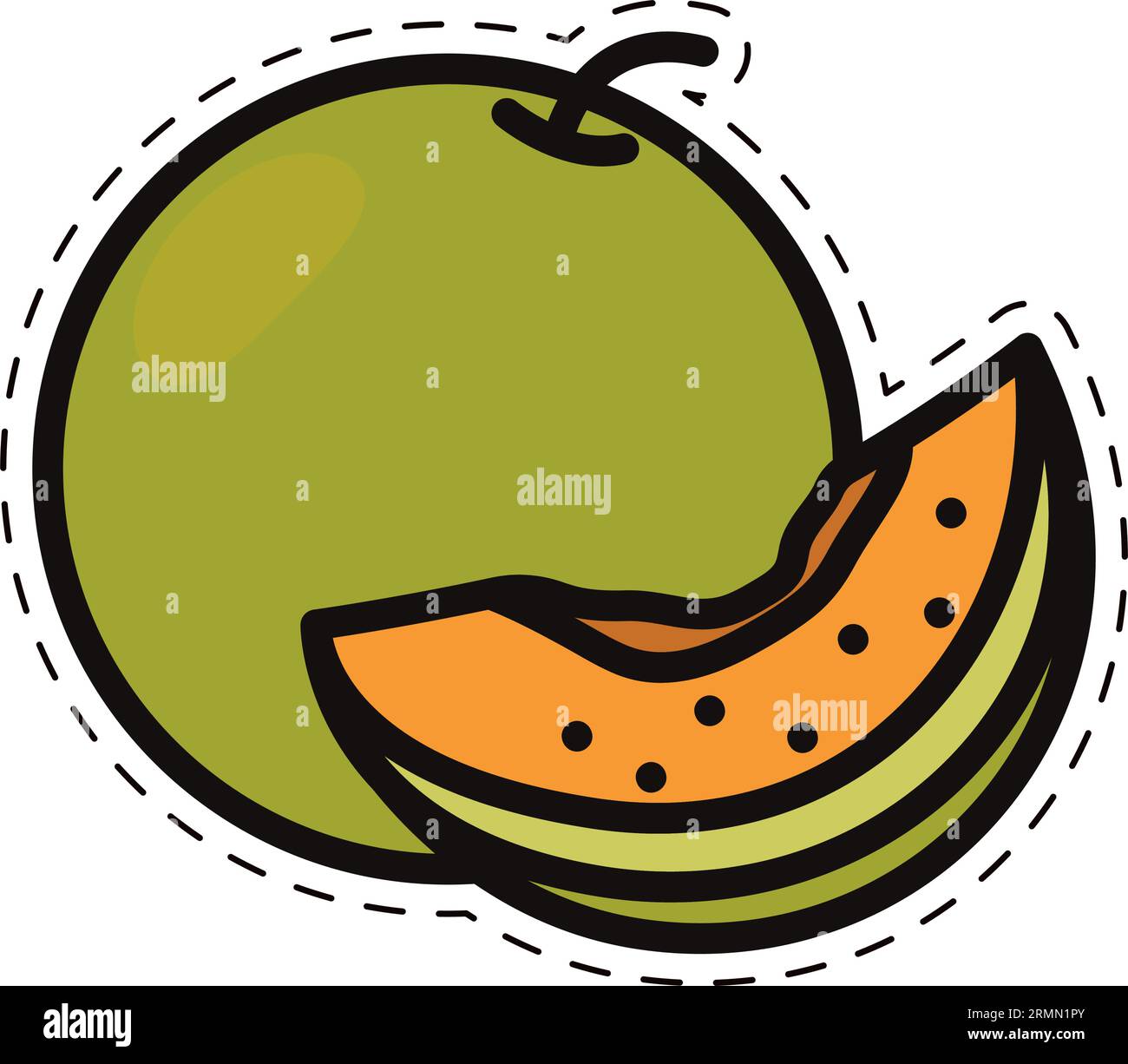 Isolated colored fruit icon Flat style Vector Stock Vector Image & Art ...