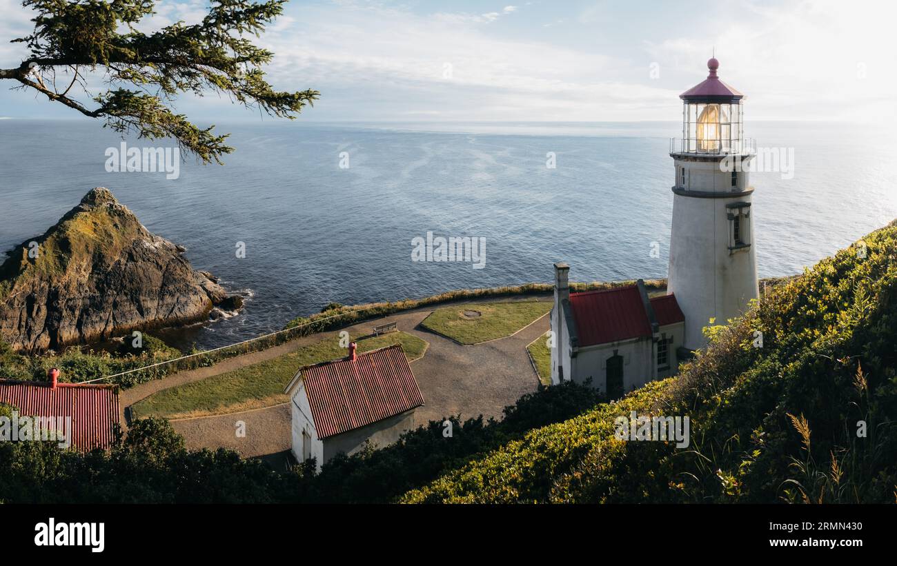 Heceta Head Lighthouse, Oregon Coast Stock Photo - Alamy