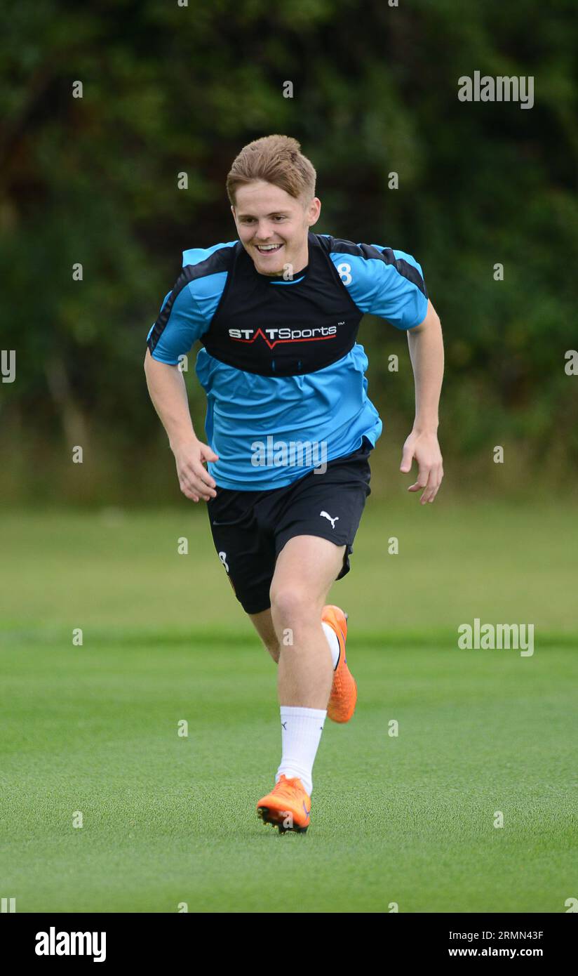 Declan Weeks of Wolverhampton Wanderers FC under 21s training session