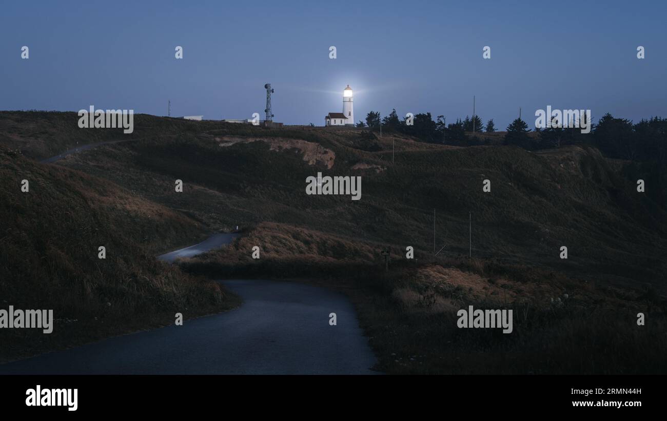 Cape Blanco Lighthouse Stock Photo Alamy